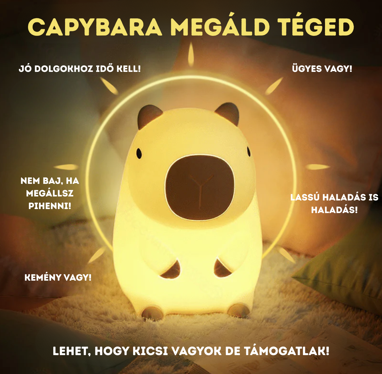 Capybara LED éjjeli lámpa