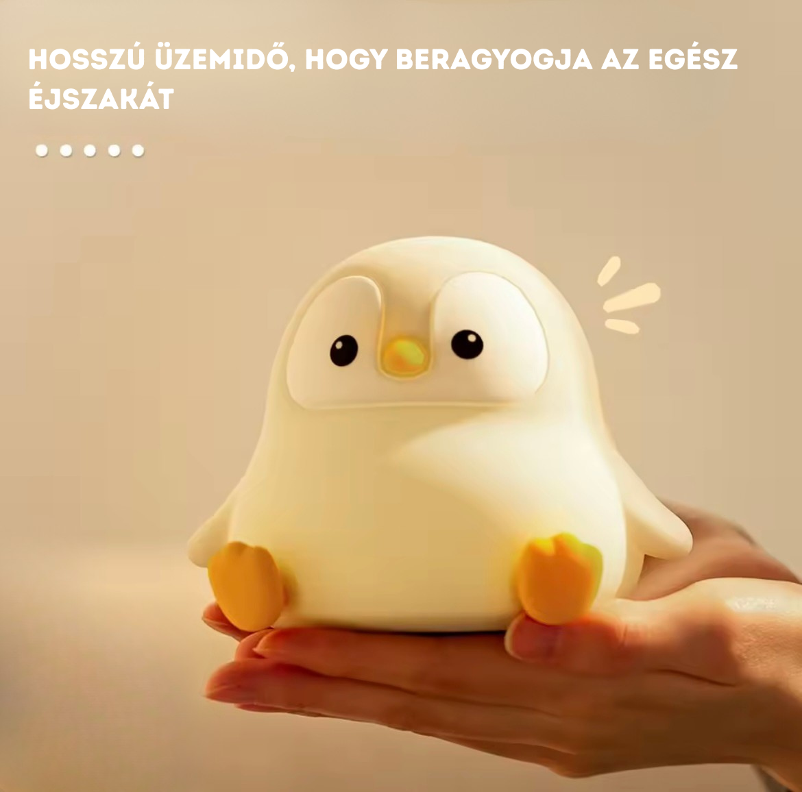 Pingvin LED éjjeli lámpa