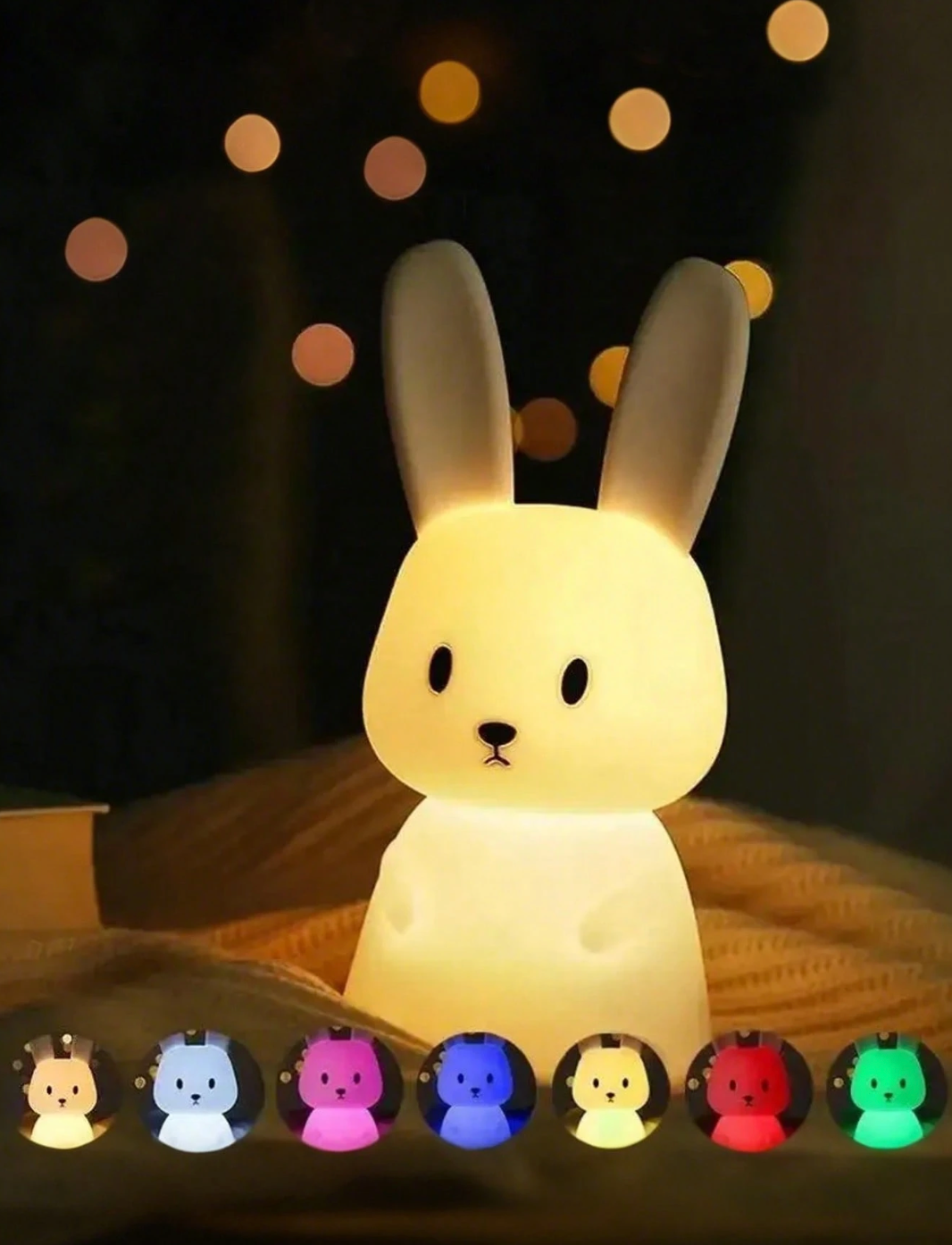 Nyuszi LED éjjeli lámpa