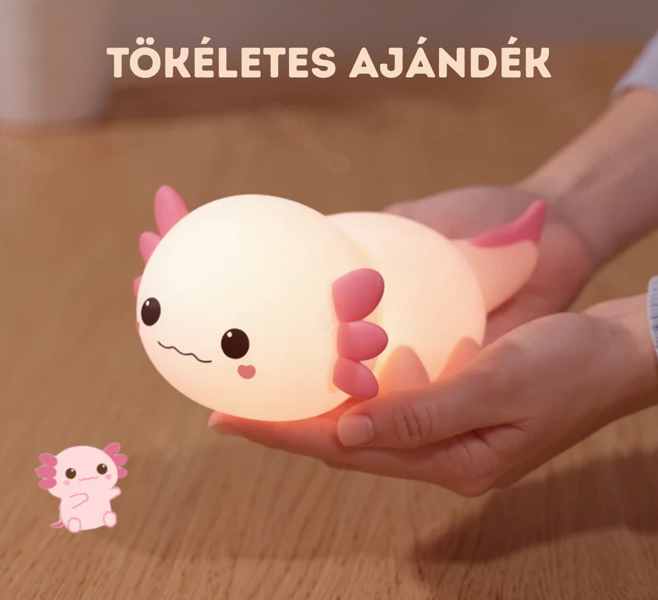 Axolotl LED éjjeli lámpa
