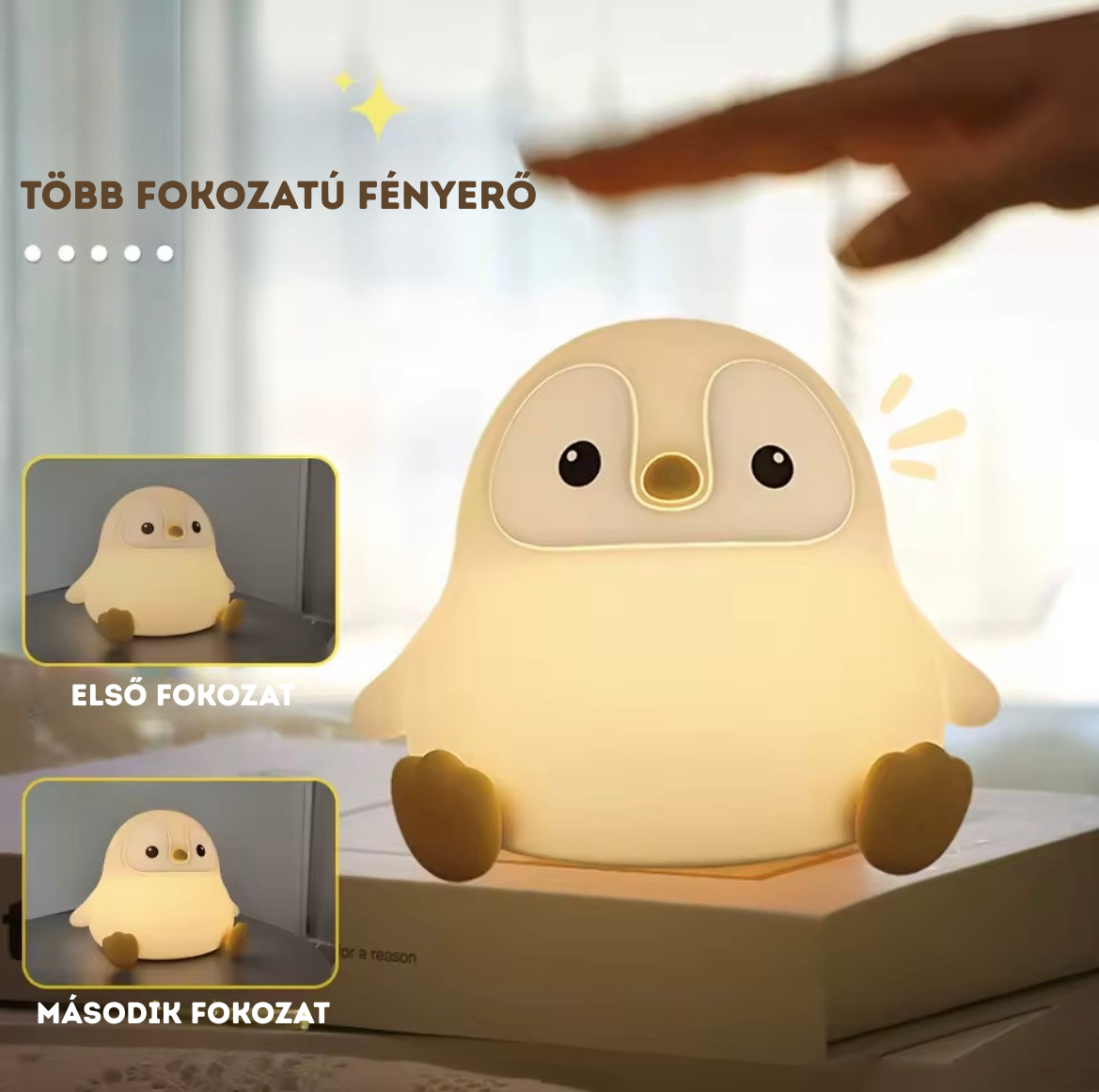 Pingvin LED éjjeli lámpa